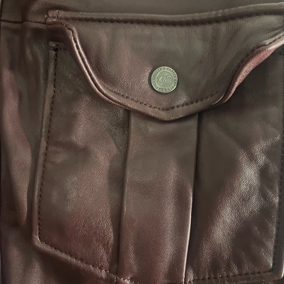 Vintage Knoles& Carter Bomber Leather Jacket - Picture 3 of 8